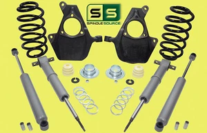 3"-4" Drop Kit SPINDLES STRUTS SHOCKS COILS Fits 07-14 Chevy GMC SUV's 1500 - Foto 1 di 1