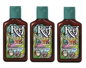 3 x Reef Coconut Sunscreen Oil SPF 15 125mL - Picture 1 of 1