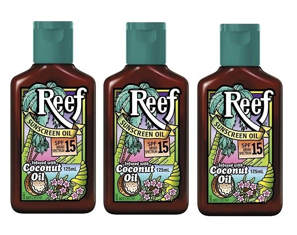 3 x Reef Coconut Sunscreen Oil SPF 15 125mL - Image 1 of 1