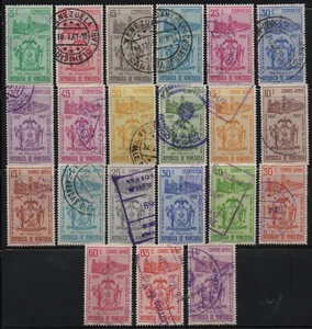 Venezuela: 1959; Scott 725-734+C690-C700 interestings set used, EBV1035 - Picture 1 of 1