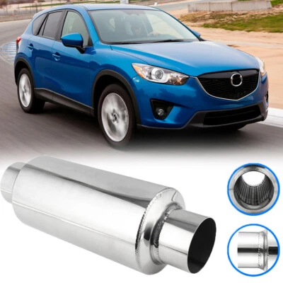Resonador de tubo silenciador de entrada de 2,5" acero 16 pulgadas para Mazda 2 3 5 6 CX-5 CX-4 CX-3 Foto 1 de 4