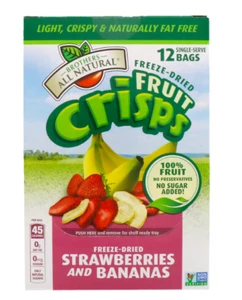 Keto: Brothers gefriergetrocknete Erdbeeren & Bananen 0,42 Unzen 12 Mini-Beutel (9 Kohlenhydrate) - Bild 1 von 3