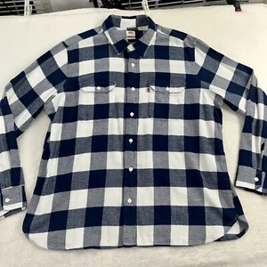 NWT Levi’s Plaid The Worker Relaxed Fit Long Sleeve Flannel Button Down Sz XXL - Picture 1 of 10