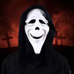Erwachsene Grusel Film Stoned Ghost Face Scream Spoof Herren Kostüm Maske Spaß Halloween - Bild 1 von 2