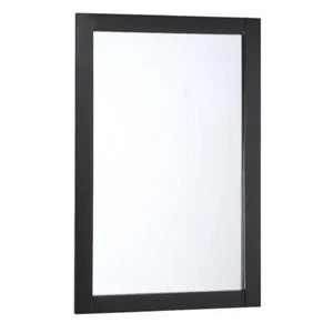 Fresca Bathroom Vanity Mirror 20"Wx30"H Framed Rectangular Single Bradford Black - Picture 1 of 4