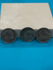 Menge 3 Mann im Weltraum Medaille NASA Raumfahrtprogramm Shell Tankstelle: Apollo, Gemini - Bild 1 von 6