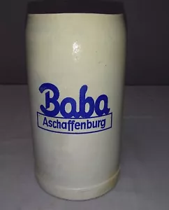 Alter Baba Aschaffenburg Bierkrug Steinkrug Grau 1 Liter Krug S 384 - Bild 1 von 8
