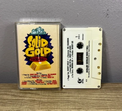 1993 K-Tel Solid Gold Rock N Roll - Buddy Holly & Jerry Lee Lewis - Cassette Tap - Image 1 of 3