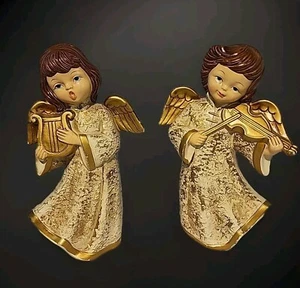 Figurine angeli cartapesta vintage arpa che canta Giappone retrò Natale anni 60 - Foto 1 di 24