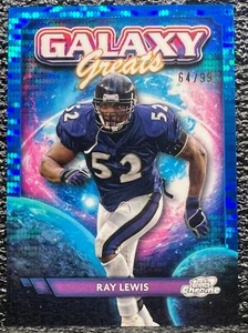 2024 Topps Cosmic Chrome Blue Moon Refractors Galaxy Greats GG-18 Ray Lewis /99 - Picture 1 of 2