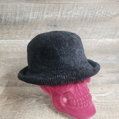 Sombrero negro plisado marca Element Eden 80 % rayón para mujer adulta Foto 1 de 4