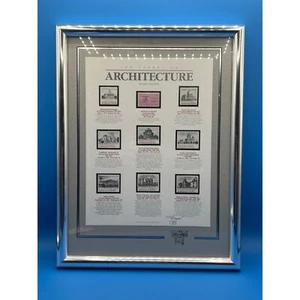 The stamps of architecture 2nd Collection signed numbered limited framed - Picture 1 of 6