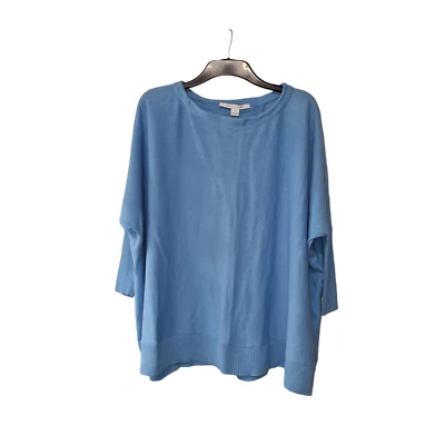 DIANE Von FURSTENBERG Womens Jumper Blue Small Wool Cashmere Relaxed Pullover - Image 1 of 4