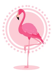 Autoaufkleber Sticker Flamingo Tier Aufkleber 9X9 cm - Picture 1 of 1