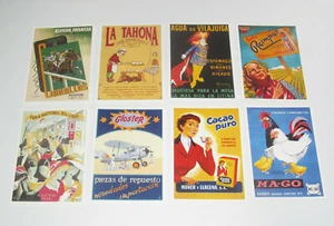 Lot de 8 Carte Postale Reproduction Affiche Publicitaire Ancienne Pub c - Picture 1 of 1