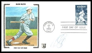 1983 Babe Ruth Baseball greatSc 2046 FDC Zaso Silk cachet SIGNED Mo Sanford (W14 - Picture 1 of 1
