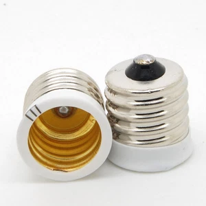 E17 to E14 Base LED Light Bulb Lamp Adapter Holder Socket Converter sx - Picture 1 of 1