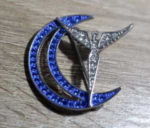 Unique LAVAGGI Metal and Crystal Brooch - Picture 1 of 7