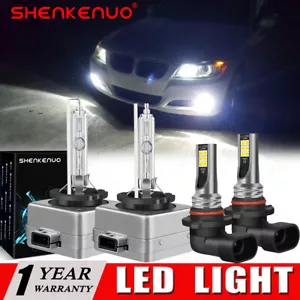 Xenon D1S HID Headlight & Fog Light FOR 07-10 BMW E92 E93 328i 335i M3 Coupe 4X - Picture 1 of 17