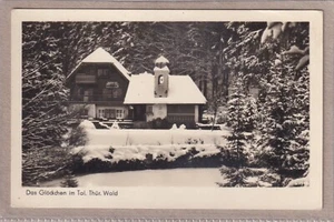 Cartolina foresta di Gehlberg/Turingia - vista sul campanello nella valle con neve - Foto 1 di 2
