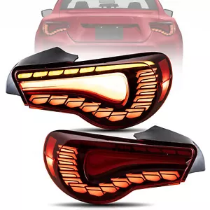 Luces traseras LED VLAND rojas para Toyota 86 y Subaru BRZ 2012-2020 con L+R secuencial - Imagen 1 de 9
