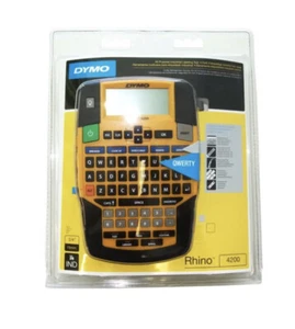 DYMO Rhino 4200 Industrial Labeller, Print 6, 9, 12 and 19mm labels BRAND NEW - Picture 1 of 3