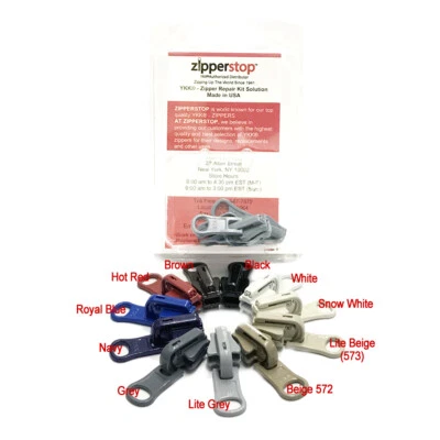 3 Pulls YKK Kit #5 Molded Reversible Fancy Pulls Vislon slider - Image 1 of 4