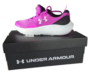 Under Armour Mädchen Sneaker 5y GGS Surge Lila/Schwarz/Weiß. Neu - Bild 1 von 6