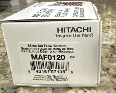 Sensor de masa de aire trasero Hitachi MAF0120 para Buick Enclave Cadillac ATS GMC Acadia Foto 1 de 2