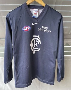 AFL Carlton Blues Number 4 Long Sleeves Guernsey Nike Boys Size 14 XL - Picture 1 of 8