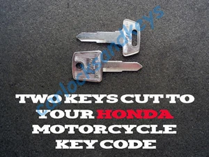 2009-2013 Honda Big Red MUV700 ATV Keys Cut By Code - 2 Working Keys - Foto 1 di 2