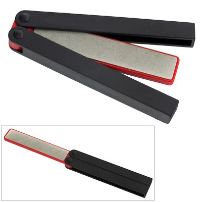 TOOLTIME Knife Sharpener Sharpening Stone Diamond Folding Whetstone Handheld