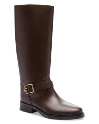 Botas Coach para mujer Madeline marrón detalle de hebilla tacón alto talla 8,5 $295 Foto 1 de 4