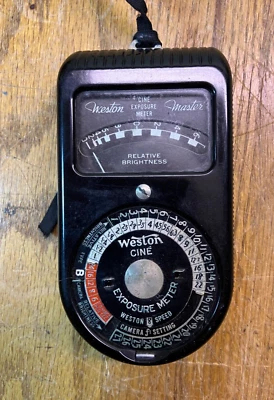 DE COLECCIÓN MEDIDOR DE EXPOSICIÓN WESTON MASTER CINE MODELO 720 CON ESTUCHE Y CORREA Excelente Estado Foto 1 de 4