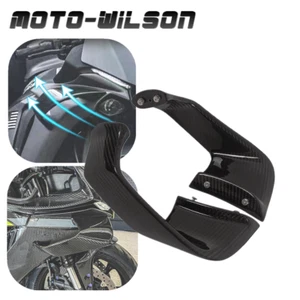 2015-2022 For YAMAHA YZF-R1 R1 R1M Carbon Fiber Side Aerodynamic Winglets Wing - Picture 1 of 12