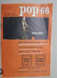 Joan Baez 1966 Finnish Magazine The Beatles The Who Elvis Presley Very Rare - Picture 1 of 9