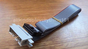 ** 16 WEGE BANDKABEL MIT IDC BUCHSE/STECKER STECKER - 1m LÄNGE (100 cm) ** - Bild 1 von 4