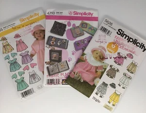 Simplicity Patterns 4665 4710 5626 infant dress hat pants book XXS-L Lot of 3 - Picture 1 of 7