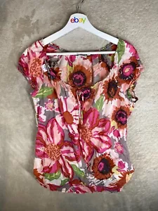 ESPRIT Casual Blouse Top Size 10 Womens Pink Sleeveless - Picture 1 of 11