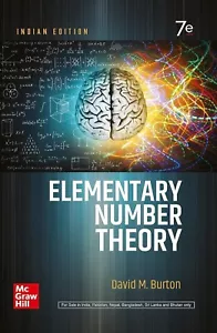 Elementary Number Theory by David Burton, 7TH INTERNATIONAL EDITION (SOFTCOVER) - Imagen 1 de 3
