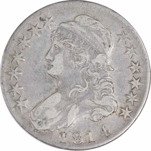 Busto 1814 Argento Mezzo Dollaro EF Non Certificato #825 - Foto 1 di 2