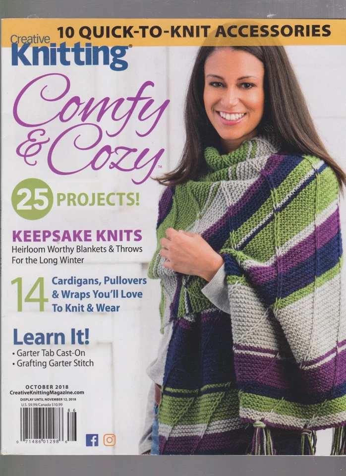 CREATIVE KNITTING MAGAZINE OCT 2018, COMFY & COZY. - Image 1 of 1