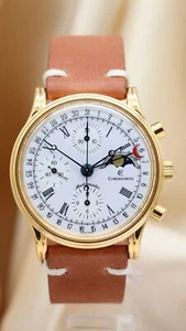 Chronoswiss Lunar Chronograph Moon Phase Automatic 77990 Papers + Box - Picture 1 of 10