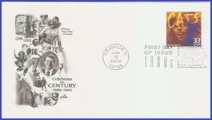 USA4 #3190b U/A ARTCRAFT FDC   1980s - Musical Smash Cats - Picture 1 of 1