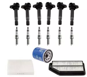 6 Direct Ignition Coils & Spark Plugs Kit for 2011 2012 2013 Honda Odyssey 3.5L - Picture 1 of 6