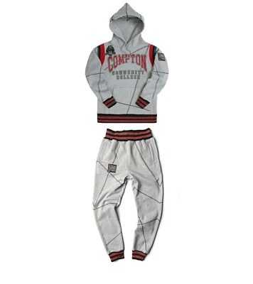Men's MDH. Grey/Black Hooded Sweatshirt and Joggers Set Casual Tracksuit - Image 1 of 4
