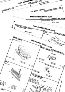 1968 1969 1970 1971 1972 FORD ECONOLINE VAN BODY PARTS LIST NUMBERS LIST! RE - Bild 1 von 1