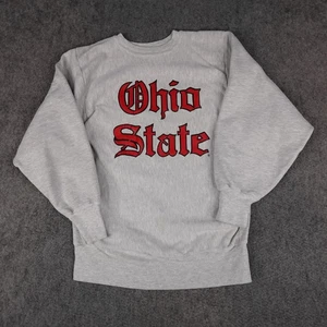 Felpa vintage Ohio State Buckeyes uomo XL Champion maglione tessuto rovesciato - Foto 1 di 14