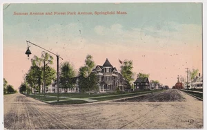 MASSACHUSETTS SPRINGFIELD SUMNER AND FOREST PARK 1911 TO PEARL PARKE, FULTON NY - Picture 1 of 2