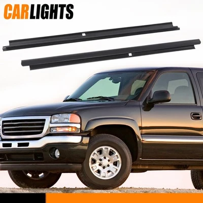 Fit For Chevy GMC Cadillac Truck Pair Outer Window Sweep Felt Rear Sealing Strip - Image 1 of 4